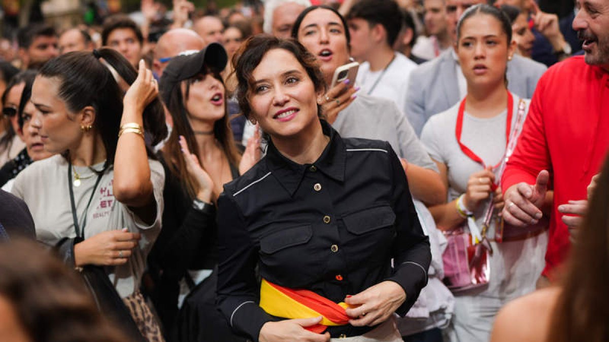 Ayuso, en un concierto.