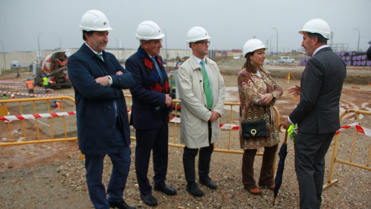 Obras de la red de calor de Iberdrola en Palencia.