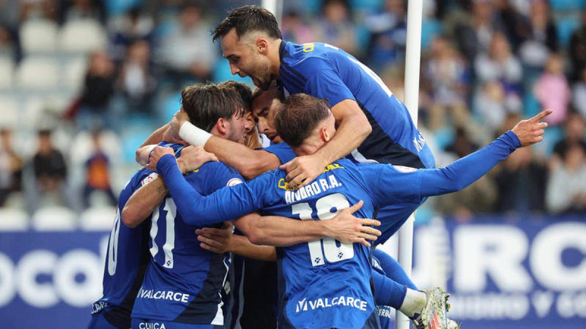 Igual que ante Unionistas y Atlético Osasuna Promesas, adelantarse es sinónimo de victoria.  L. DE LA MATA