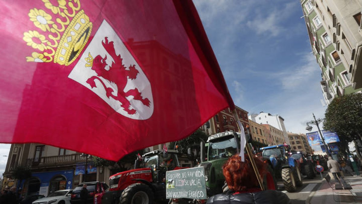 Imagen de archivo de una de las manifestaciones en León
