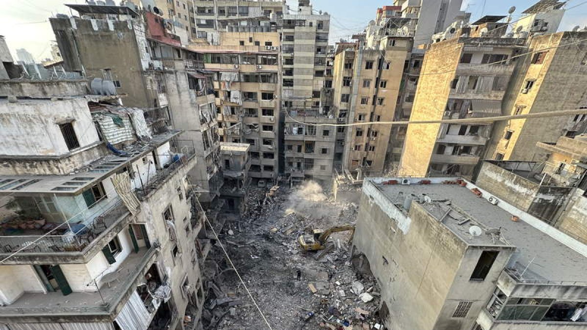 Imagen de Beirur tras el último bombardeo. WAEL HAMZA