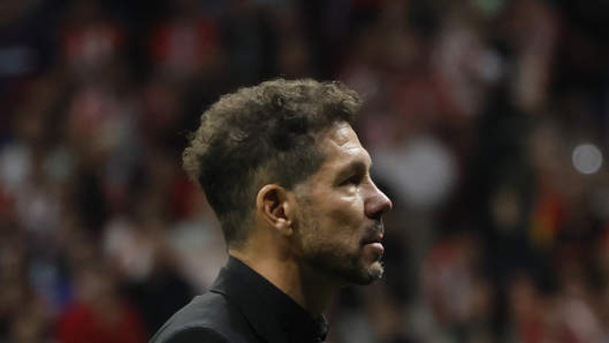 El Cholo pide calma.  BALLESTEROS