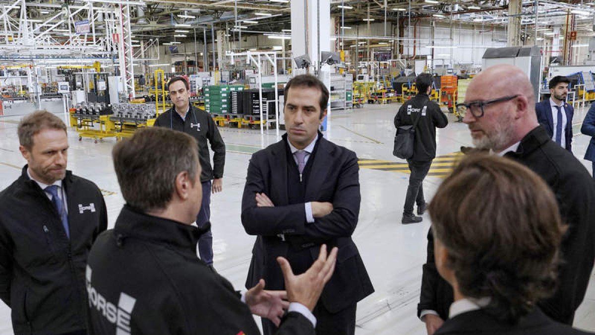 El ministro de Economía, Carlos Cuerpo, en su visita a Valladolid. NACHO GALLEGO