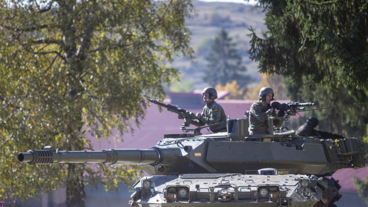 Soldados del grupo avanzado en Kuchyña, bajo el mando del coronel Guillermo Paredes. EFE/EMAD