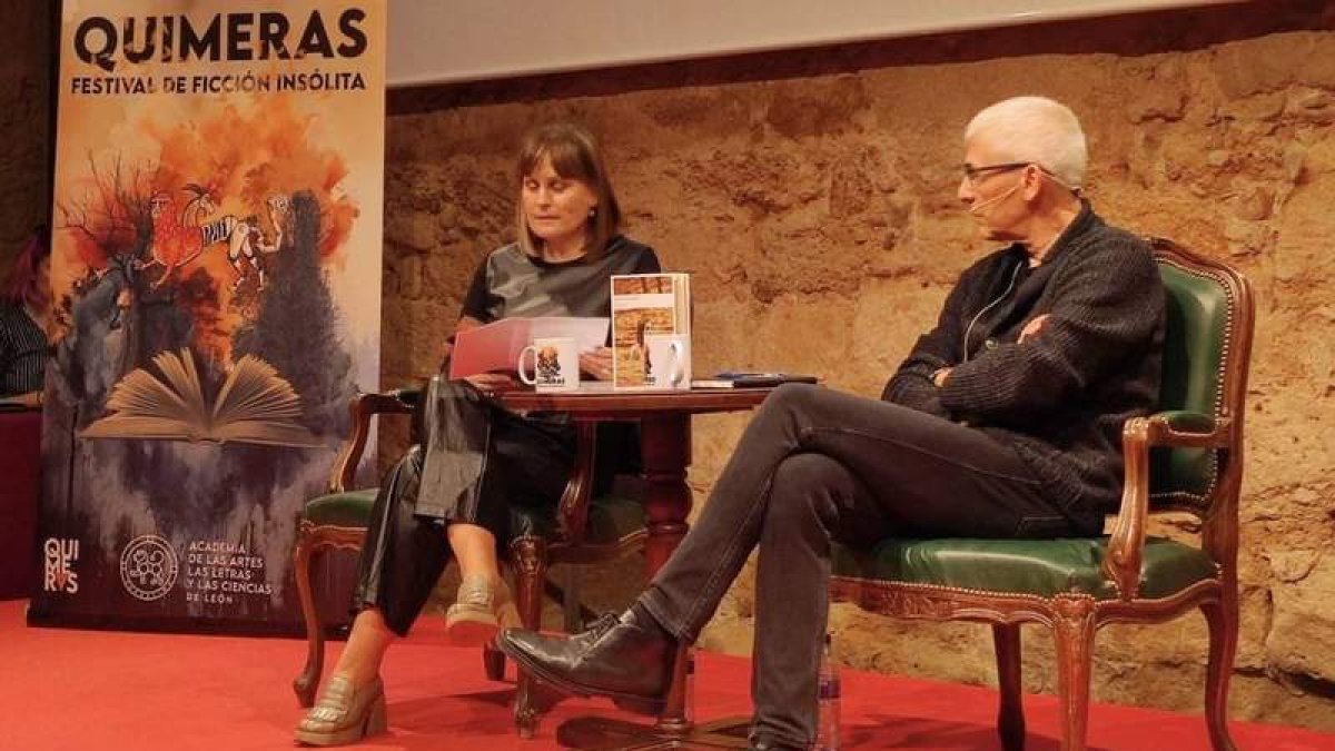 Natalia Álvarez y José Ovejero.  DL