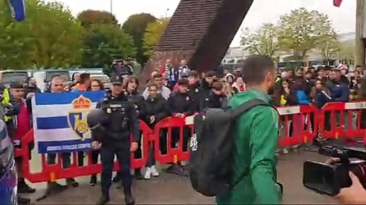 Llegada de la Ponferradina al Reino de León para el derbi