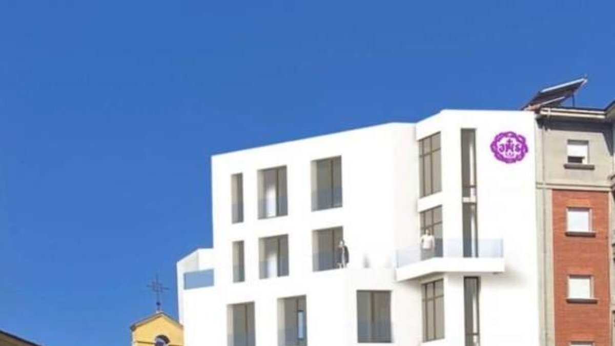Recreación del nuevo edificio.  DL