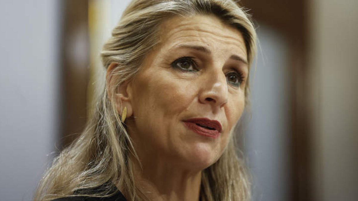 La vicepresidenta primera del Gobierno, Yolanda Díaz. JUANJO MARTÍN