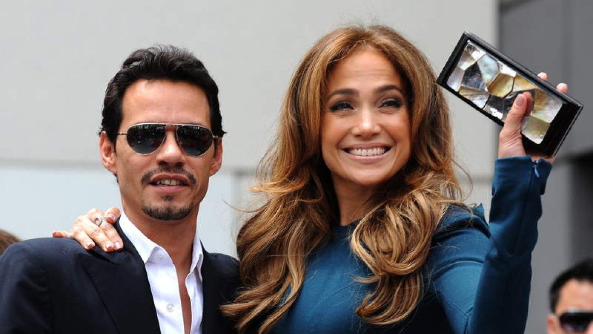 Jennifer López con el que fuera su marido, Marc Anthony. MIKE NELSON