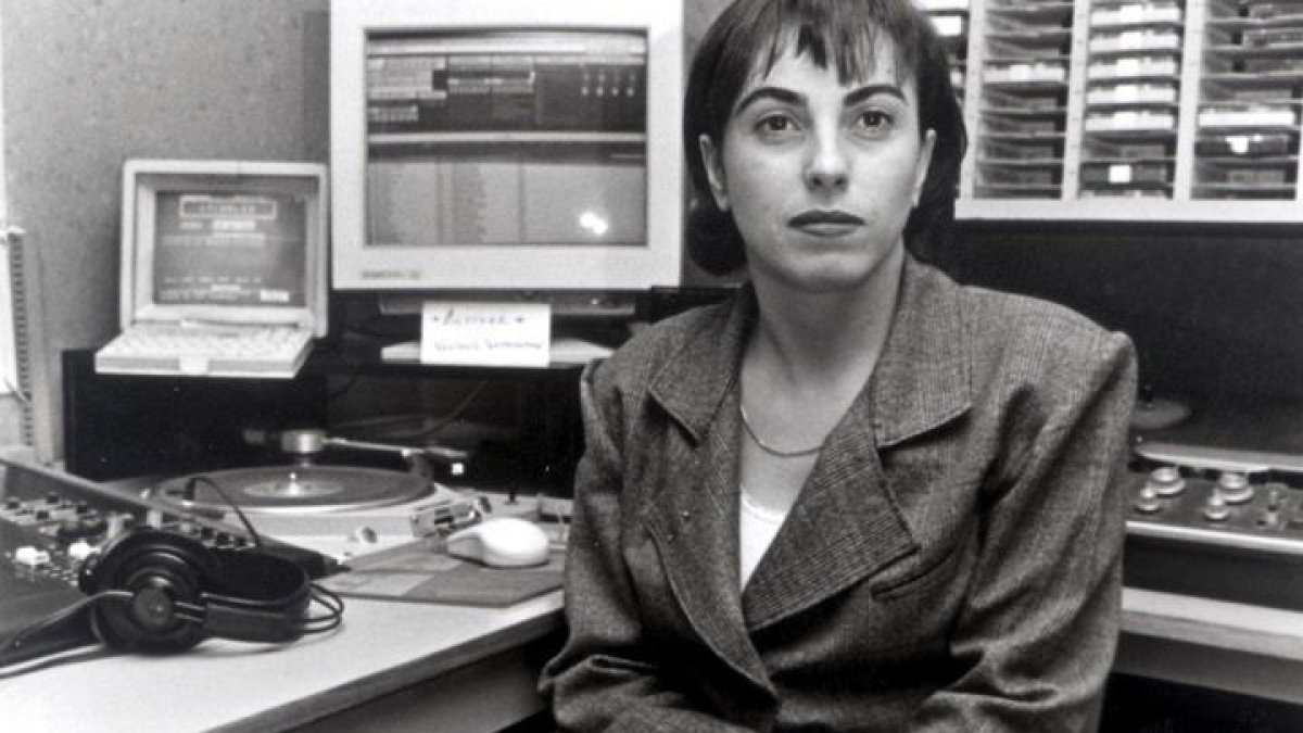 La periodista berciana, durante su etapa en Radio León.