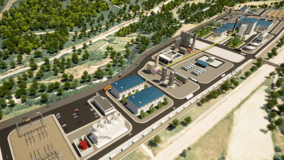 Simulación del proyecto La Robla Green, en el polígono El Crispín de La Robla.  DL