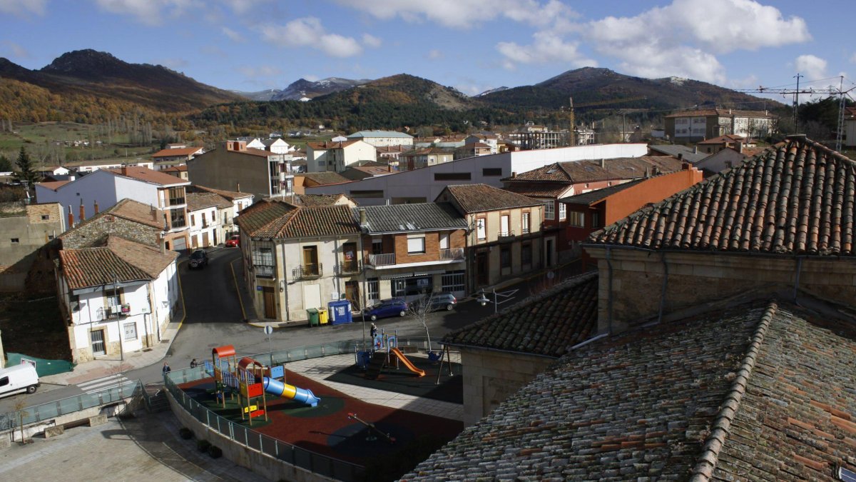 Vista aérea de Boñar.