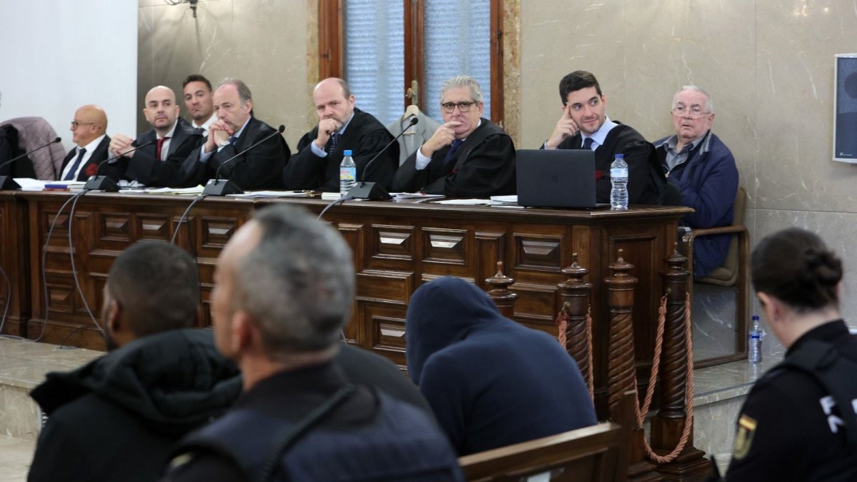 Última sesión de la vista oral del jucio con jurado popular contra Pau Rigo y tres acusados de planificar y ejecutar el robo en su casa de Porreres (Mallorca) en febrero de 2018. DL