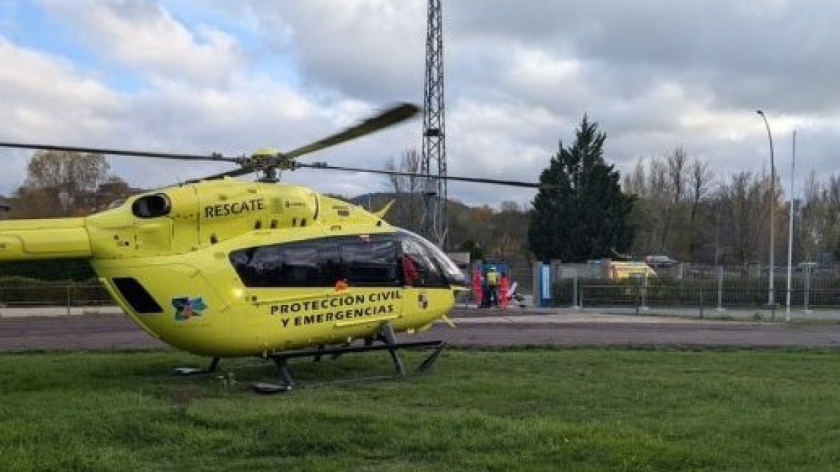 Rescatado un ciclista tras sufrir una caída en una ruta de bicicletas de montaña en La Pola de Gordón. DL
