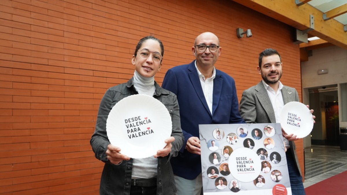 Presentación de la cena benéfica Desde Valencia para Valencia