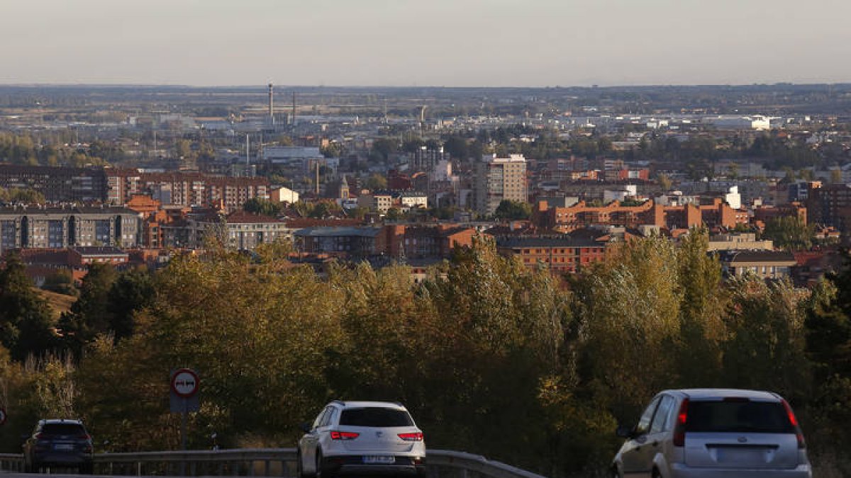 Vista de la ciudad de León.