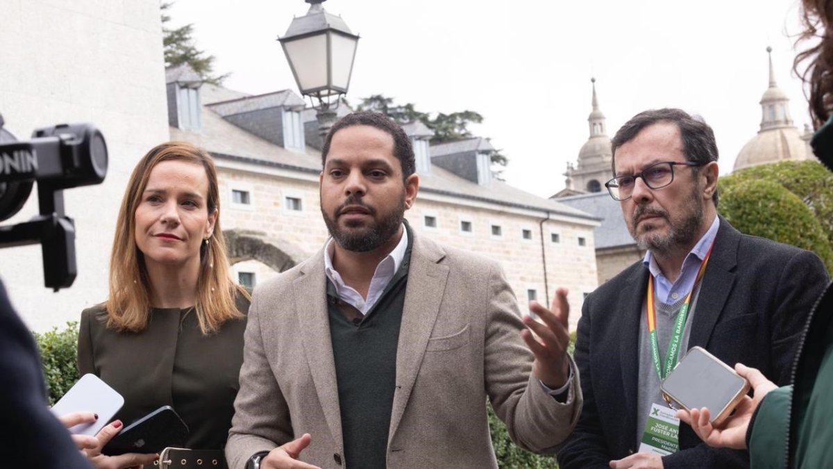 Ignacio Garriga, secretario general de VOX en El Escorial (Madrid) el sábado 23 de noviembre de 2024.