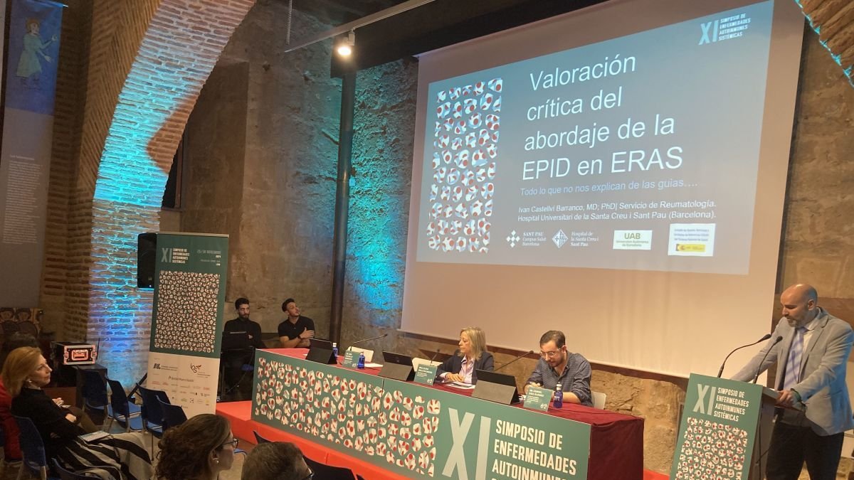 Inauguración del encuentro sobre reumatología. DL