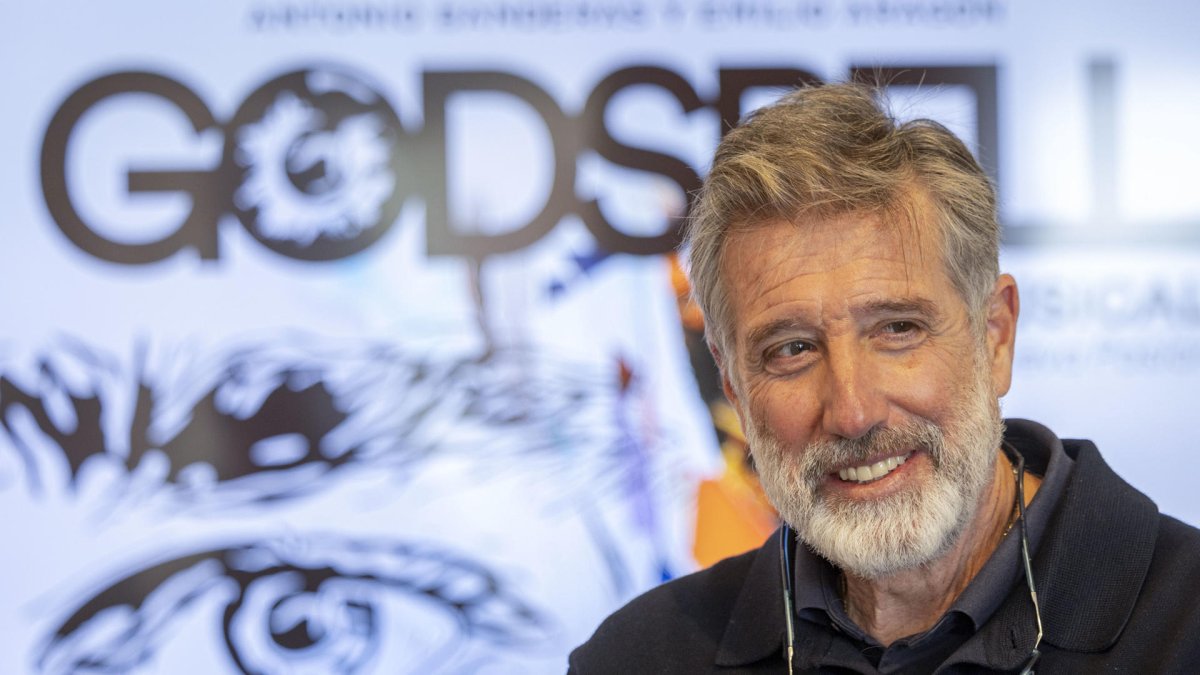 El actor y humorista, Emilio Aragón presenta en Palma 'Godspell. El musical. Una nueva Pasión', que produce junto a Antonio Banderas, este lunes. EFE/ Cati Cladera