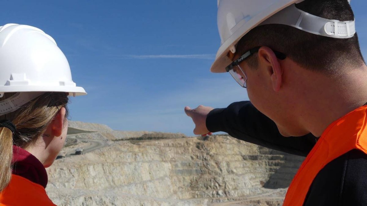 Equipo de ICAMCyL en la Mina de Saloro.