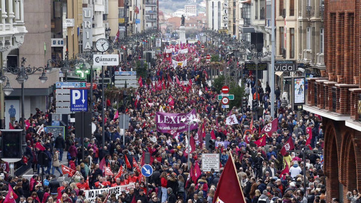 Manifestación por el futuro de León en una edición anterior.
