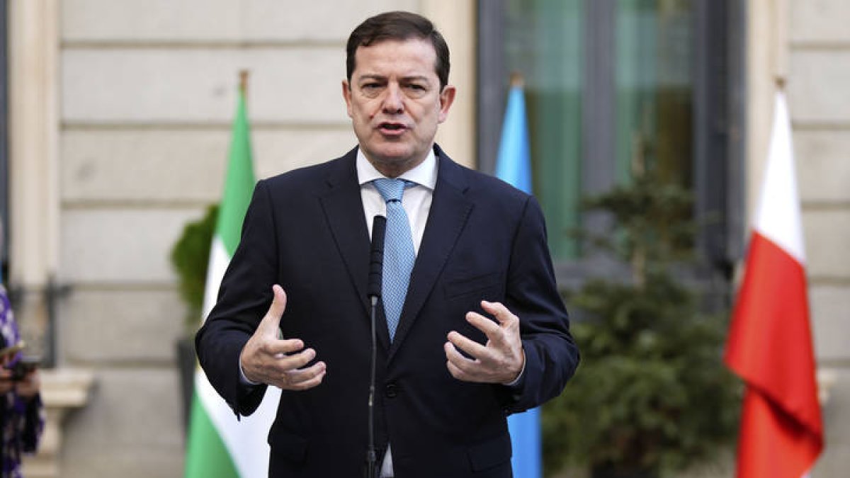 El presidente de la Junta de Castilla y León, Alfonso Fernández Mañueco.