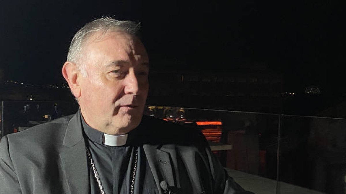 El obispo de León, Luis Ángel de las Heras.