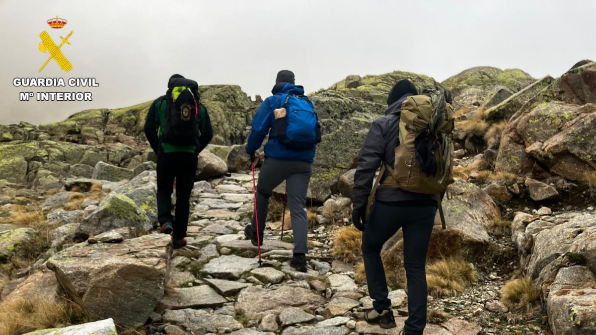 Un momento del rescate.