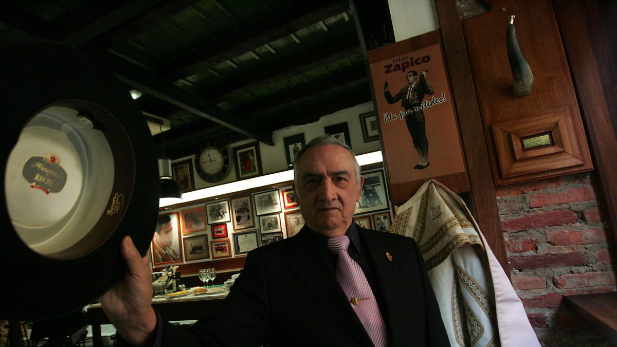Felipe Zapico, fotografiado en su rincón del Camarote Madrid en 2012.