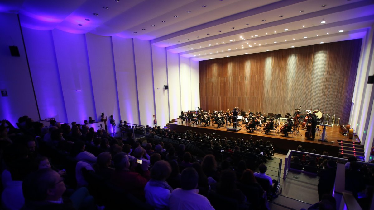 Imagen de archivo de un concierto en el Conservatorio de Ponferrada.