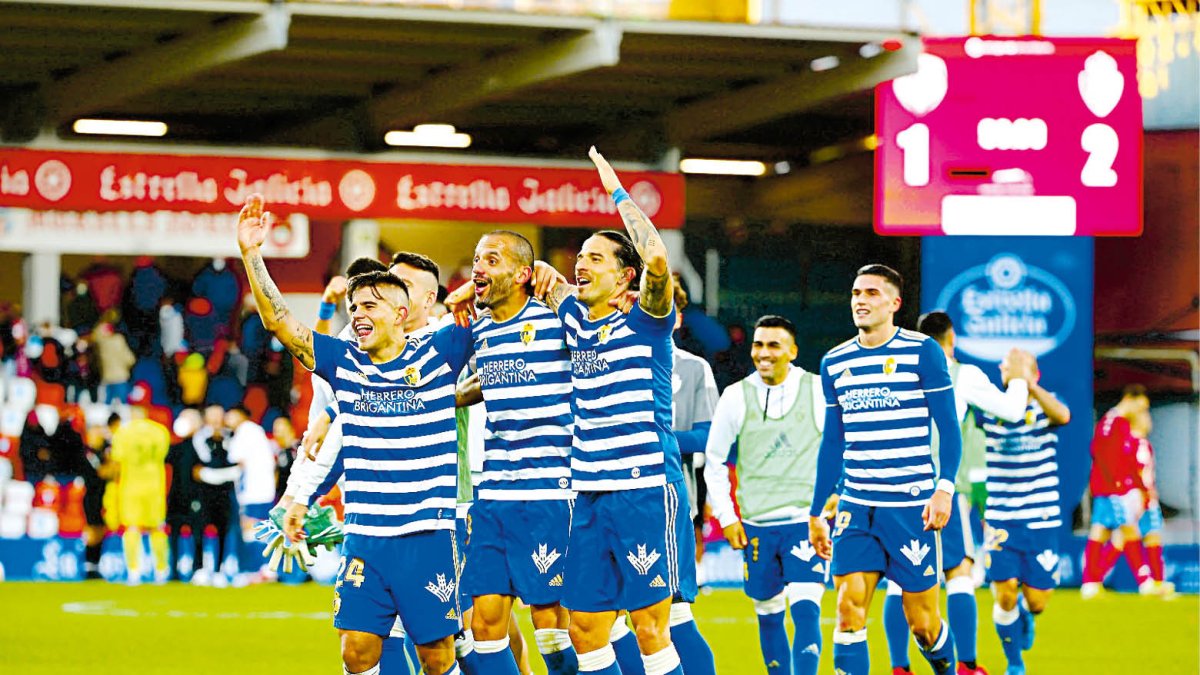 El quinto y último triunfo deportivista en Lugo se produjo en noviembre del 2021 por 1-2.