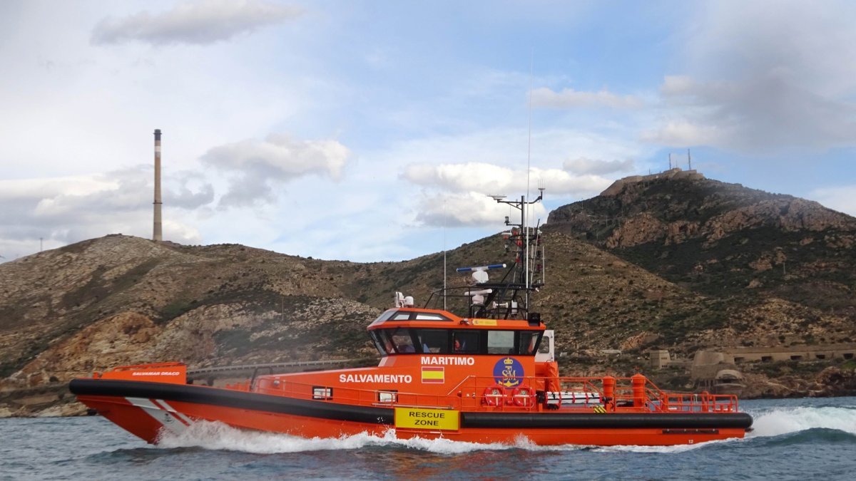 Archivo - Salvamento Marítimo presenta la Salvamar Draco en su base de Cartagena (Murcia)