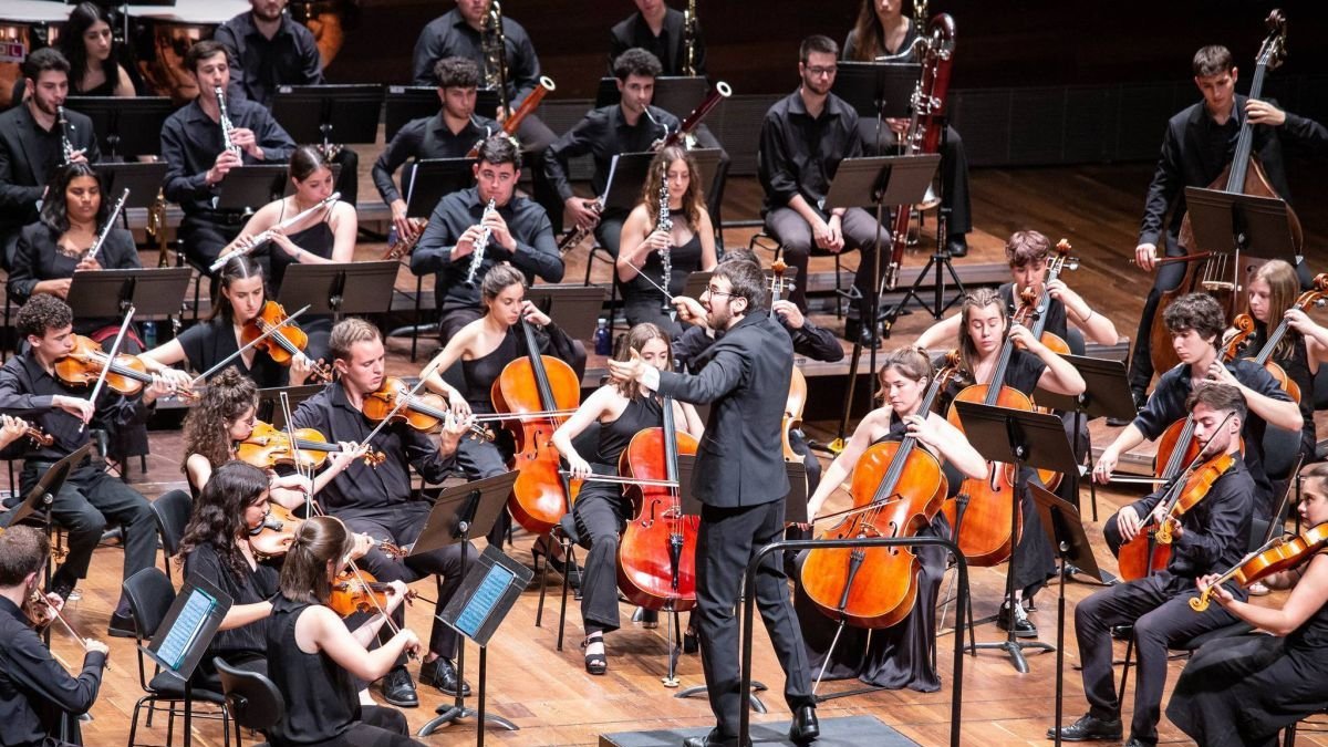 Una reciente actuación de la JOL en el Auditorio. MARÍA DÍEZ