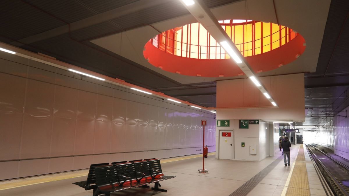 Andenes de la estación pasante de León. ramiro