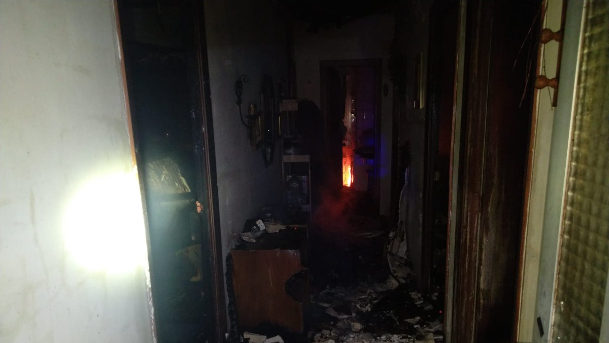 Estado en el que quedó la vivienda.
