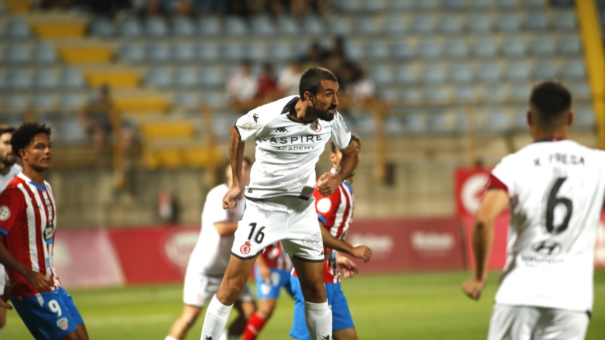Sergi Maestre en un partido de la Cultural de esta temporada.