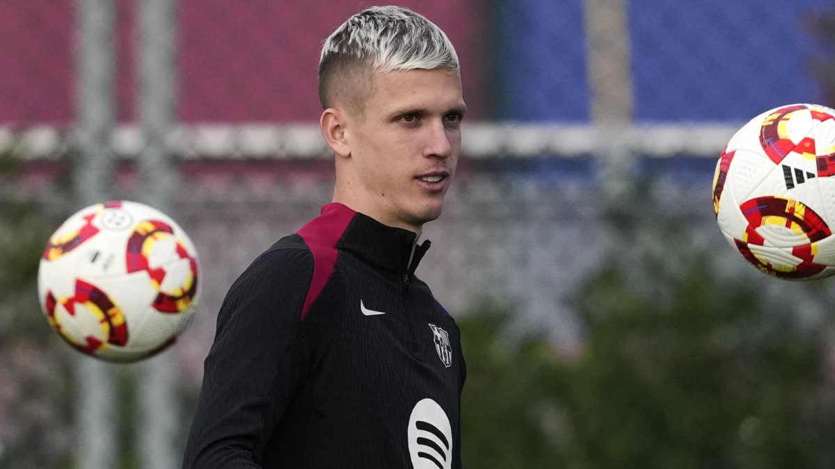 El centrocampista del FC Barcelona, Dani Olmo.