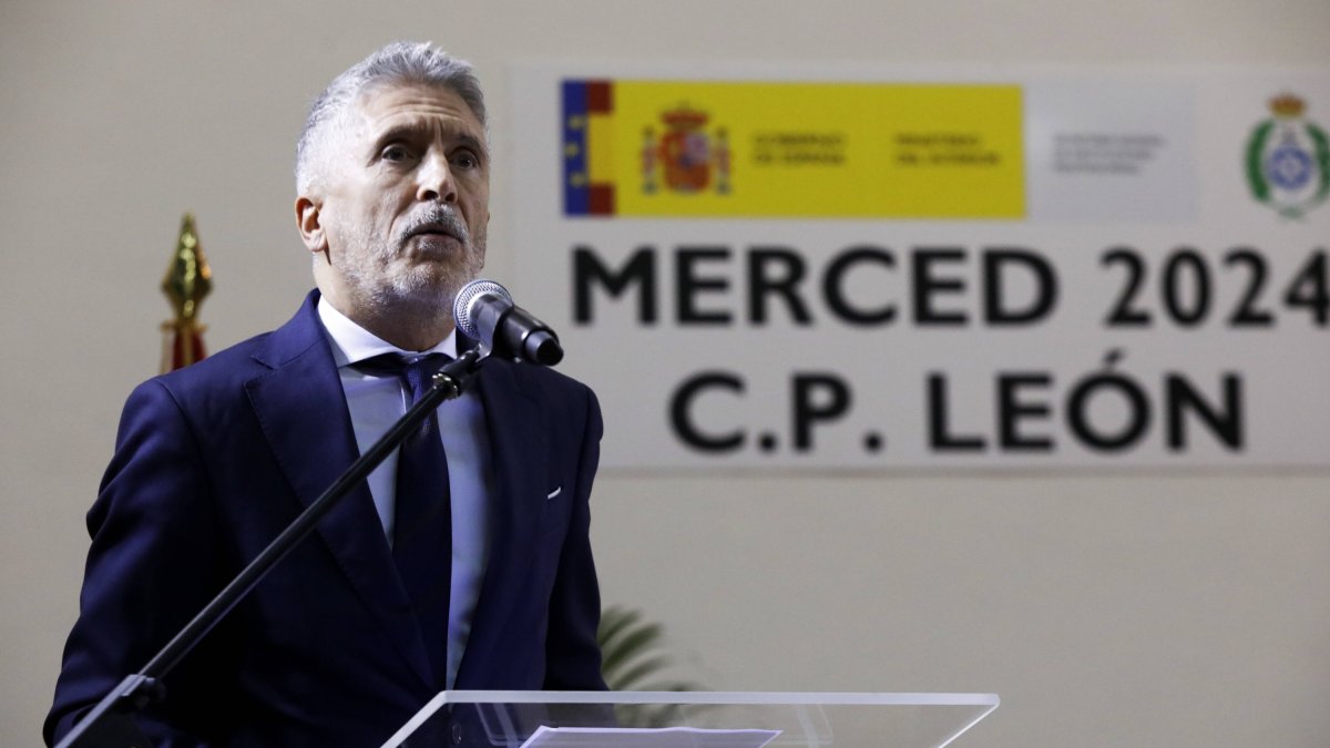 Marlaska ya estuvo en León con ocasión de los actos de la patrona de Prisiones, que se celebraron en Villahierro.