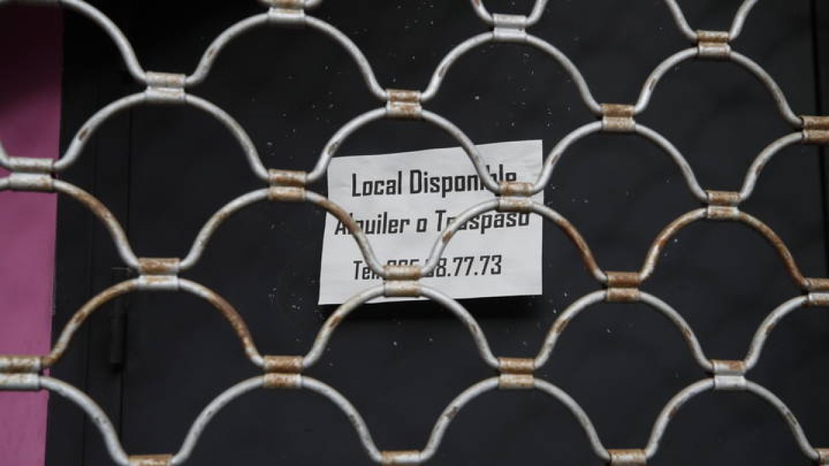 Un local vacío en la capital, en una fotografía de archivo.