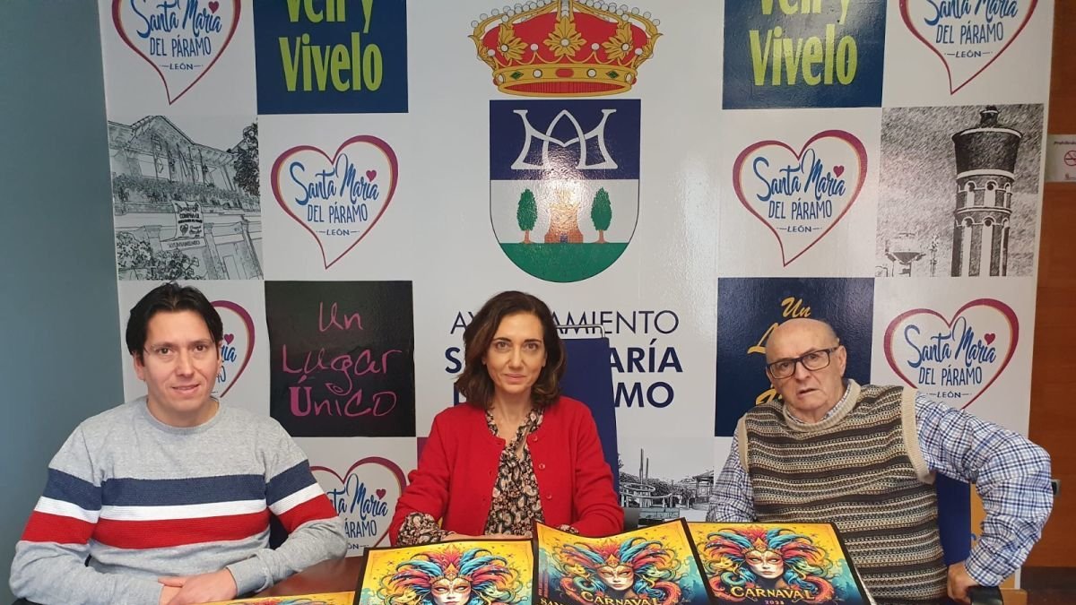 Un momento de la presentación del programa de Carnaval de Santa María del Páramo. dl