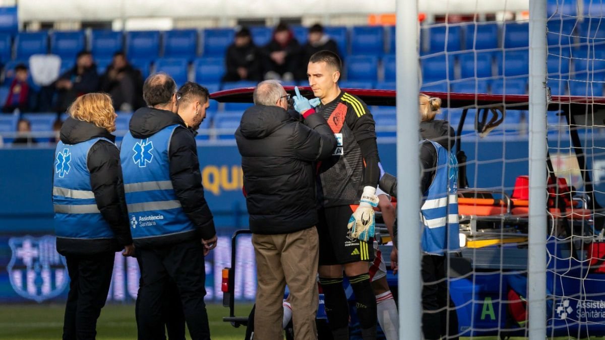 Andrés Prieto se ha recuperado por completo del golpe sufrido ante el Barcelona Atlètic y mañana defenderá el marco. SDP