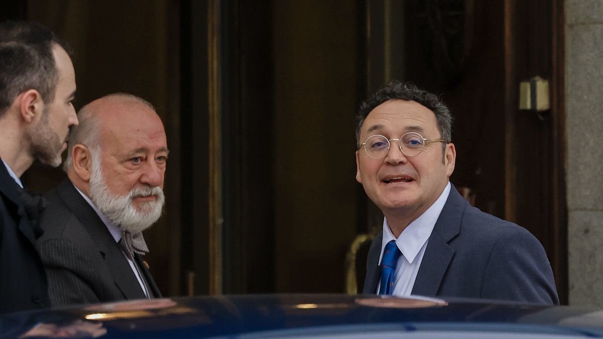 Álvaro García Ortiz a su llegada ayer al Tribunal Supremo, donde compareció en calidad de investigado.