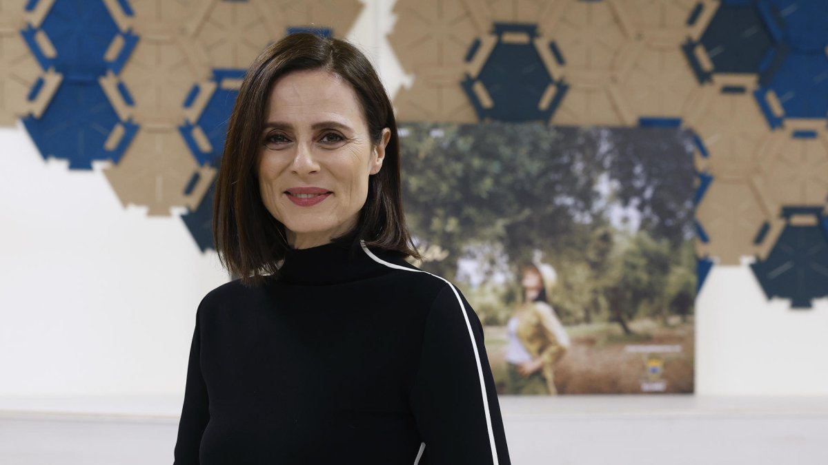Imagen de la actriz Aitana Sánchez-Gijón durante la presentación de la película ' 'Tierra baja'. J.P. Gandul