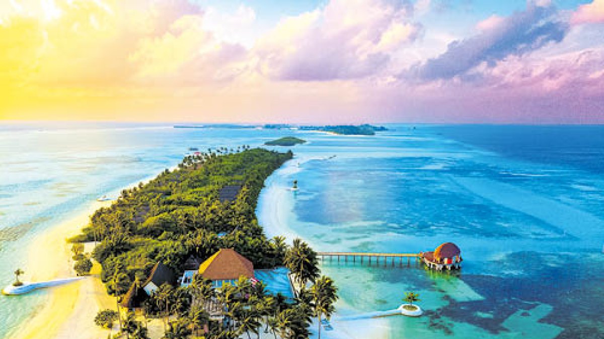 Imagen de las islas Maldivas.