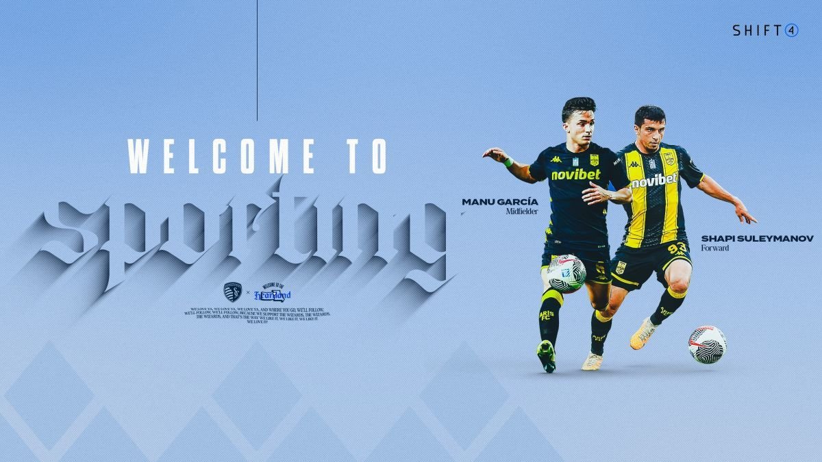 Cartel con el que el Sporting Kansas City anunciaba la llegada del leonés Manu García. SKC