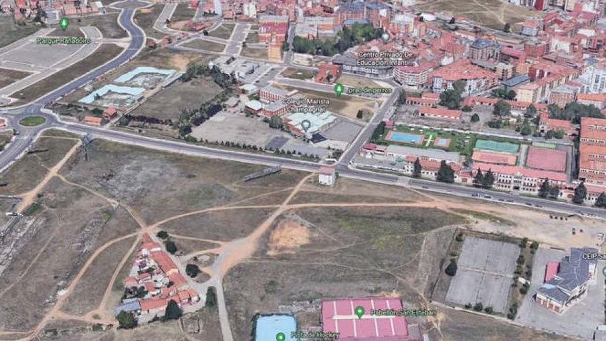 Zona del barrio de San Esteban en la que se preveía construir el campo legado de Aspire. ARGÜELLO