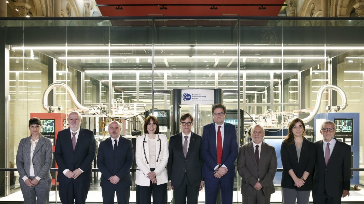 Presentación del superordenador cuántico en Barcelona.