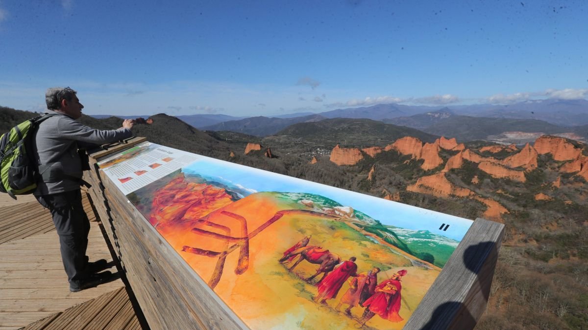 Imagen del Mirador de Orellán, en Las Médulas.