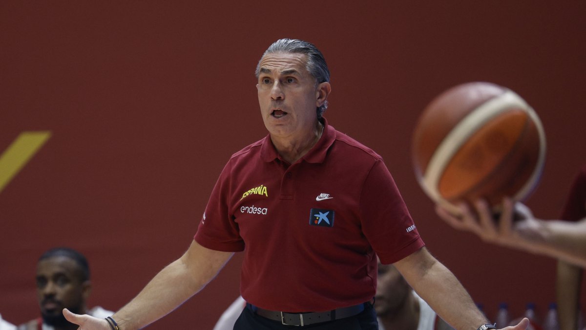 El entrenador de la selección española de baloncesto, Sergio Scariolo.