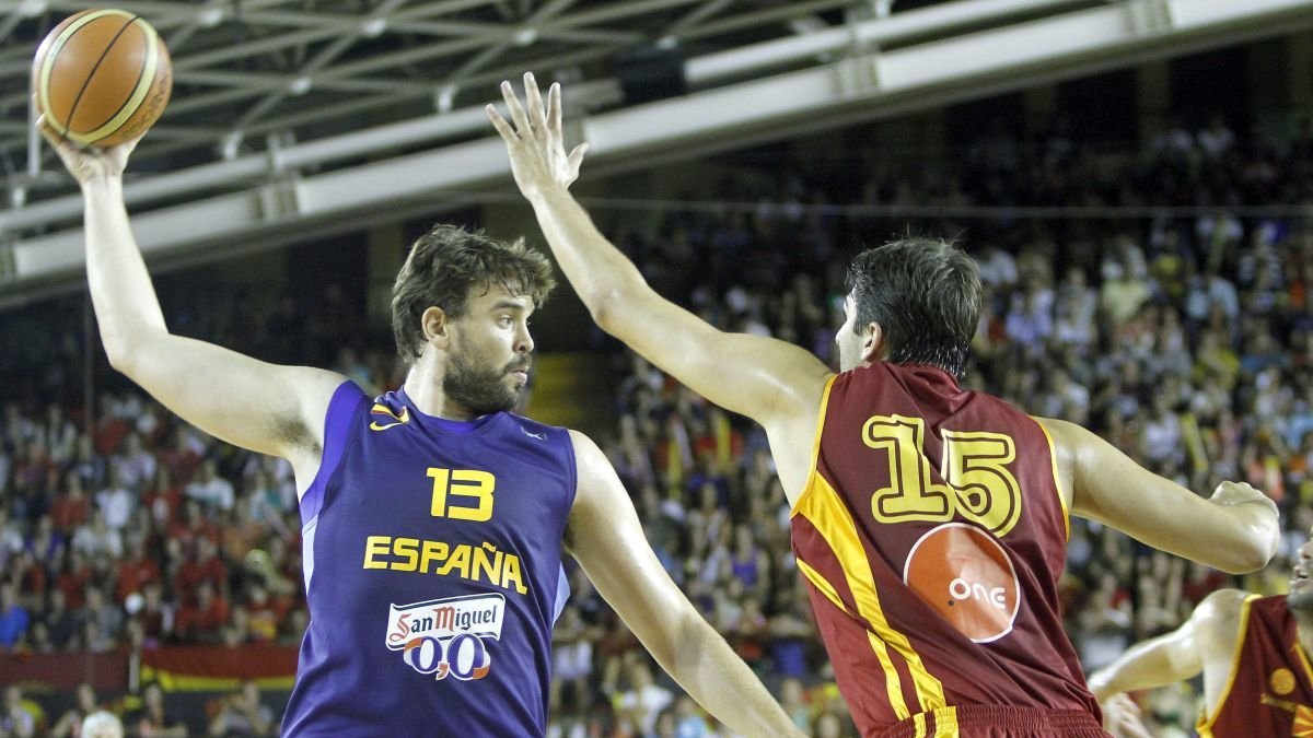 Marc Gasol lideró a España en su última presencia en el palacio de Deportes de León hace 12 años.BRUNO MORENO